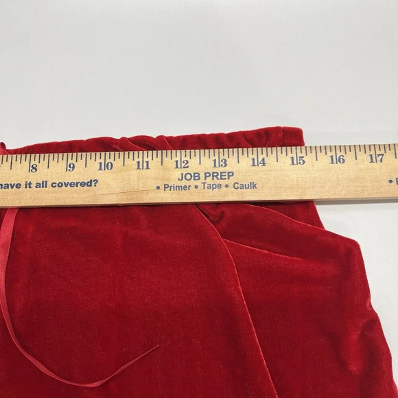 PajamaGram Velour Long Sleeve Pajamas Set Womens‎ M Red Christmas Holiday - Picture 16 of 16